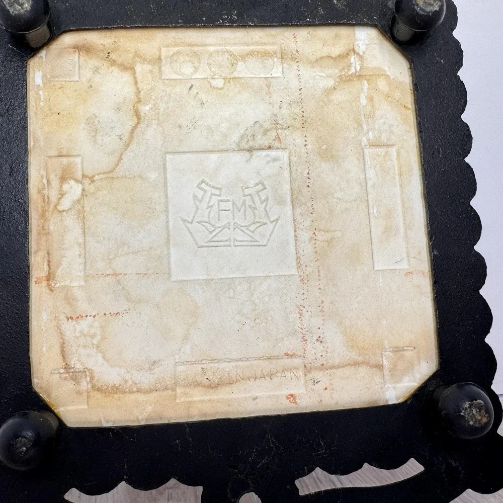 Vintage Cast‎ Iron Trivet Wall Hanging Tile Thank You For Everything Birds